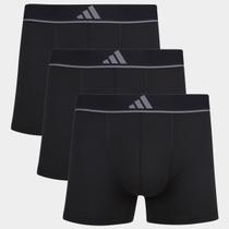 Kit Cueca Boxer Adidas 3 Peças Kit Cueca Boxer Adidas 3 Peças