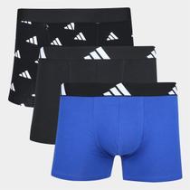 Kit Cueca Boxer Adidas 3 Peças