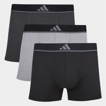 Kit Cueca Boxer Adidas 3 Peças Kit Cueca Boxer Adidas 3 Peças
