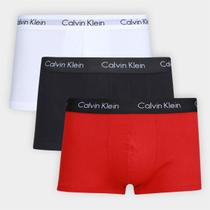 Kit Cueca Boxer Calvin Klein Low Rise Trunk Classic - 3 Peças