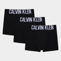 Kit Cueca Boxer Calvin Klein Trunks Intense Power - 3 Peças