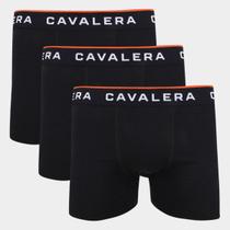 Kit Cueca Boxer Cavalera Modal Classic 3 Peças