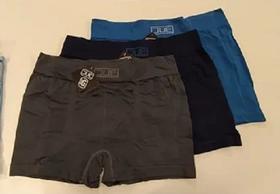 Kit cueca boxer Due com 3 unidades sortidos Kit cueca boxer Due com 3 unidades sortidos