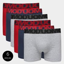 Kit Cueca Boxer Duomo 6 Peças