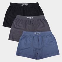 Kit Cueca Boxer Infantil Trifil Lisa 3 Peças