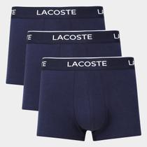 Kit Cueca Boxer Lacoste C/ 3 Peças