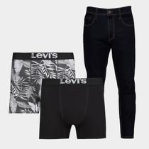 Kit Cueca Boxer Levi's C/ 2 Peças + Calça Jeans Levis Slim Taper Masculina Kit Cueca Boxer Levi's C/ 2 Peças + Calça Jeans Levis Slim Taper Masculina