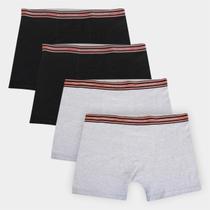 Kit Cueca Boxer Lupo Algodão Masculina - 4 Peças