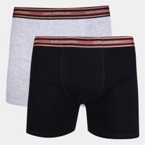 Kit Cueca Boxer Lupo Com Elástano 2 Peças