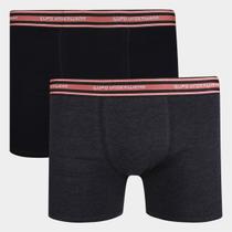 Kit Cueca Boxer Lupo Com Elástano 2 Peças