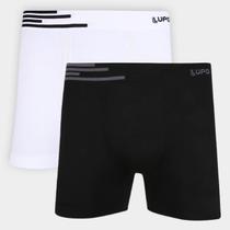 Kit Cueca Boxer Lupo Microfibra Sem Costura 2 Peças