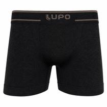 Kit Cueca Boxer Masculina Adulto s/ Costura Lupo Confortável Cor:Preto MesclaTamanho:GG Kit Cueca Boxer Masculina Adulto s/ Costura Lupo Confortável Cor:Preto MesclaTamanho:GG