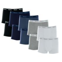 Kit Cueca Boxer Mash 10 Peças Masculina Algodão Elástico Kit Cueca Boxer Mash 10 Peças Masculina Algodão Elástico