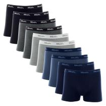 Kit Cueca Boxer Mash 10 Peças Masculina Algodão Elástico