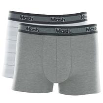 Kit Cueca Boxer Mash 2 Peças Masculina Elástico Algodão