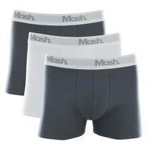 Kit Cueca Boxer Mash 3 Peças Masculina Algodão Elástico