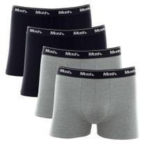 Kit Cueca Boxer Mash 4 Peças Masculina Algodão Elástico