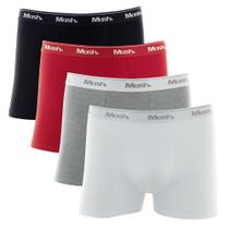 Kit Cueca Boxer Mash 4 Peças Masculina Algodão Elástico