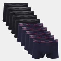 Kit Cueca Boxer Mash Cotton Elástico 10 Peças Kit Cueca Boxer Mash Cotton Elástico 10 Peças
