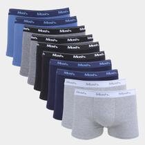 Kit Cueca Boxer Mash Masculina 10 Peças