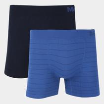 Kit Cueca Boxer Mash Microfibra Sem Costura 2 Peças