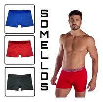 Kit Cueca Boxer Somellos Original Masculina Com 5 Unidades.