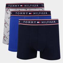 Kit Cueca Boxer Tommy Hilfiger Stretch Trunk Fancy 3 Peças