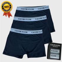 Kit Cueca Calvin KIein Kit 3 Peças Boxer Original Masculino - Calvin Boxer 3 Peças