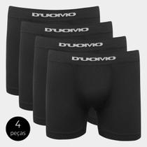 Kit Cueca Duomo Boxer Sem Costura Microfibra 4 Peças