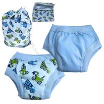 Kit Cueca Fralda Treinar Desfralde + Saco Impermeável Carro