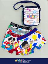 Kit Cueca Infantil Educar com 4 unidades na Bolsa - Êxito Lingerie