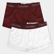 Kit Cueca Juvenil Calvin Klein Trunk Algodão c/ 2 Peças Kit Cueca Juvenil Calvin Klein Trunk Algodão c/ 2 Peças