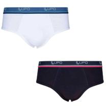 Kit cueca lupo masculina slip com 2 unidades 00524-088