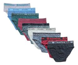 Kit Cueca Masculina 15 Cuecas Slip Tradicional Cueca Algodão - Kit Cueca Masculina 15 Cuecas Slip Tradicional Cueca Algodão -