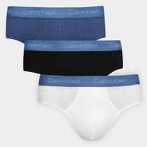 Kit Cueca Slip Calvin Klein Masculina - 3 Peças Kit Cueca Slip Calvin Klein Masculina - 3 Peças
