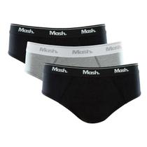 Kit Cueca Slip Mash 3 Unid. Algodão Elastano