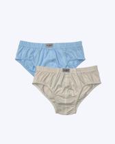 Kit Cueca Slip Meia Malha Juvenil Masculina Luna 571