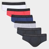 Kit Cueca Slip Underwear 6 Peças