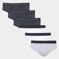 Kit Cueca Slip Underwear 6 Peças