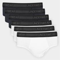 Kit Cueca Slip Underwear 6 Peças