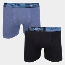Kit Cuecas Boxer Lupo 2 Peças