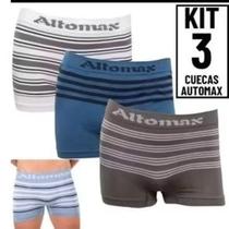 Kit Cuecas Boxer Masculina Sem Costura Conforto Total