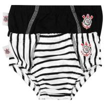 Kit Cuecas Corinthians Bebê - Oficial