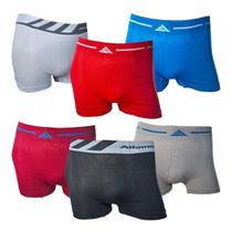 Kit Cuecas Masculina Sem Elástico Boxer Adulto Poliester Cores Sortidas