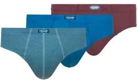 Kit Cuecas Torp Slip Algodão - 3 Unidades - Ref-7002