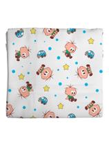 Kit Cueiro 3 Unidades BebêTurma Da Mônica Flanelado 100% Algodão Cor:Cebolinha Kit Cueiro 3 Unidades BebêTurma Da Mônica Flanelado 100% Algodão Cor:Cebolinha