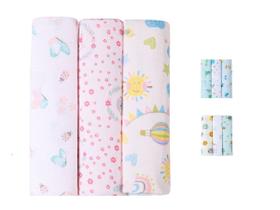 Kit Cueiro Bebe Flanelado Estampado 80cmx80cm 100% Algodão Mantinha Enxoval Recém Nascido