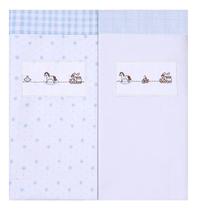 Kit Cueiro Bordados Papi Manta Cavalinho - 2 Peças Kit Cueiro Bordados Papi Manta Cavalinho - 2 Peças