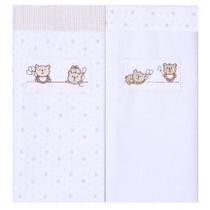Kit Cueiro Bordados Papi Manta Urso Ted - 2 Peças Kit Cueiro Bordados Papi Manta Urso Ted - 2 Peças
