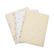 Kit Cueiro Flanelado 80x50cm PAPI COMPOSÊ 3UN Coelho Amarelo